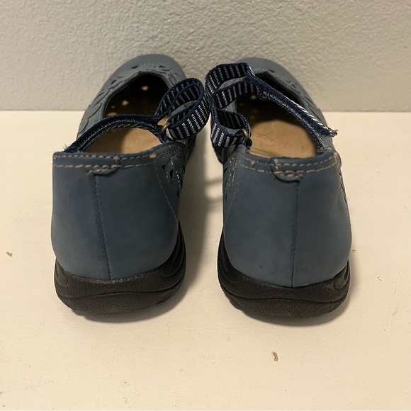 Earth Spirit Gelron 2000 Mary Jane Blue Sintetico Floral Flower Women's Size 10 - Picture 4 of 8